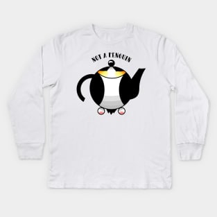 Funny teapot Kids Long Sleeve T-Shirt